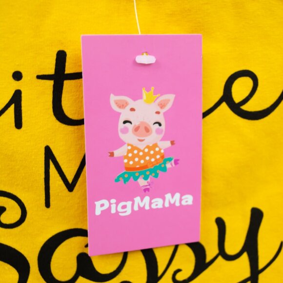 PigMama - 'Little Miss Sassy Pants' Yellow Tank Top (NWT) - Picture 3 of 4